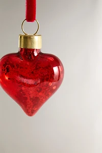 SET OF MINI HEART CHRISTMAS TREE ORNAMENTS (SET OF 3)