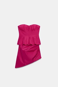STRAPLESS MINI DRESS