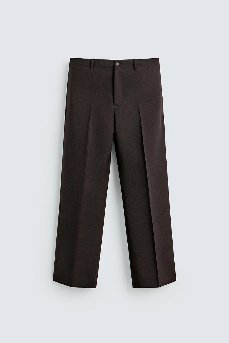 100% WOOL FLARE FIT PANTS