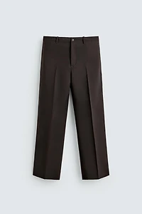 100% WOOL FLARE FIT PANTS