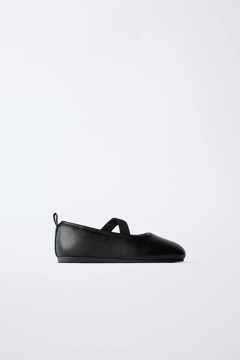 LEATHER BALLET FLATS