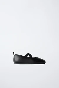 LEATHER BALLET FLATS