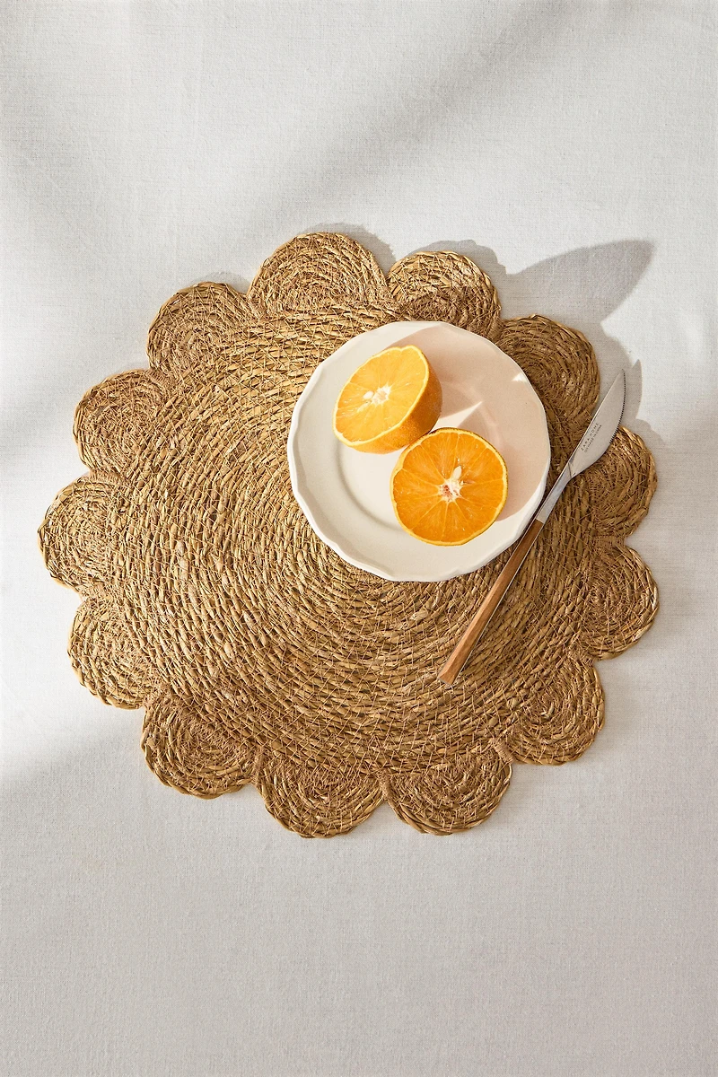 SET DE TABLE ROTIN FLEUR