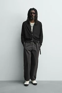 CARDIGAN 100% SOIE AARON LEVINE X ZARA