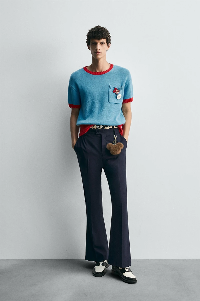 T-SHIRT EN MAILLE CONTRASTE HARRY LAMBERT FOR ZARA X DISNEY