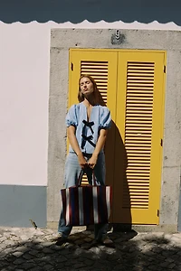 LINEN TIE BLOUSE