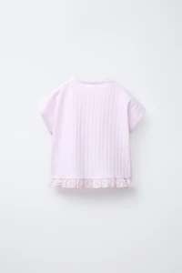 SWISS EMBROIDERY JACQUARD T-SHIRT