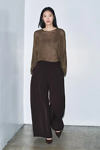 ZW COLLECTION FLOWY PLEATED PANTS