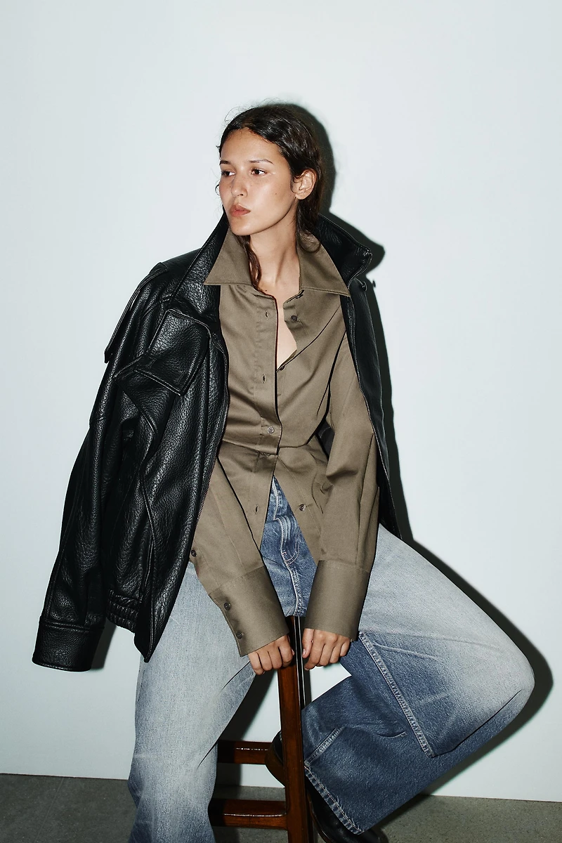 FITTED HEM SHIRT
