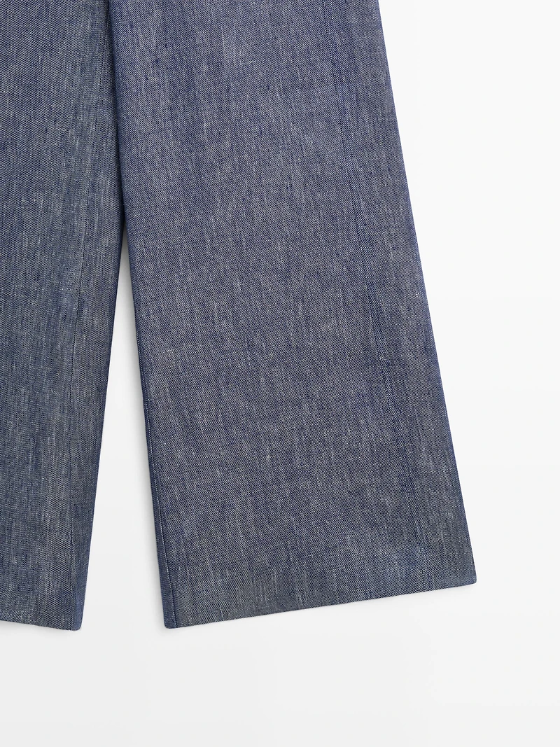 Jean palazzo taille haute