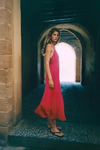 STRAPPY MIDI DRESS