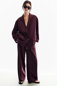 VESTE À BOUTONNAGE CROISÉ AVEC LIN