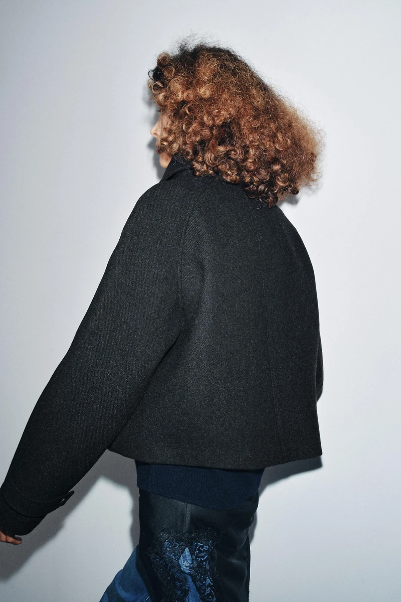 ZW COLLECTION WOOL SHORT COAT