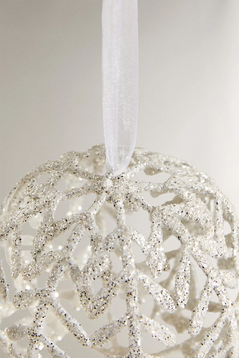 HERRINGBONE CHRISTMAS TREE ORNAMENT