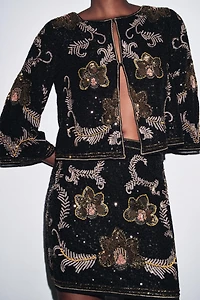 EMBROIDERED SHORT SKIRT