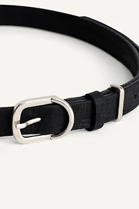 CEINTURE EN CUIR CONTRASTANT
