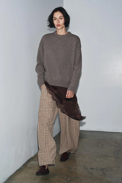 PULL CACHEMIRE ET LAINE MANCHES LONGUES
