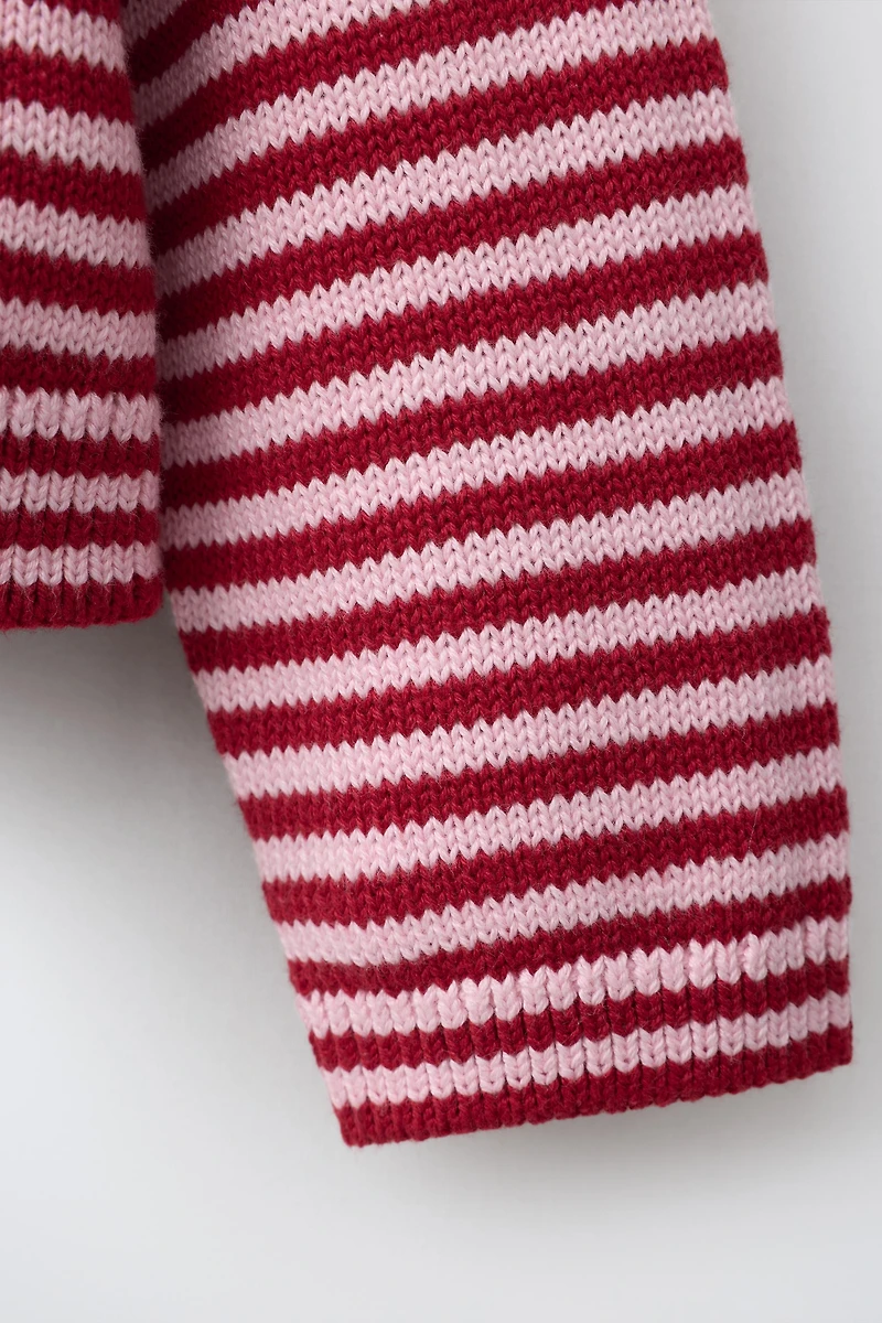 STRIPED AND CHERRY CARDIGAN