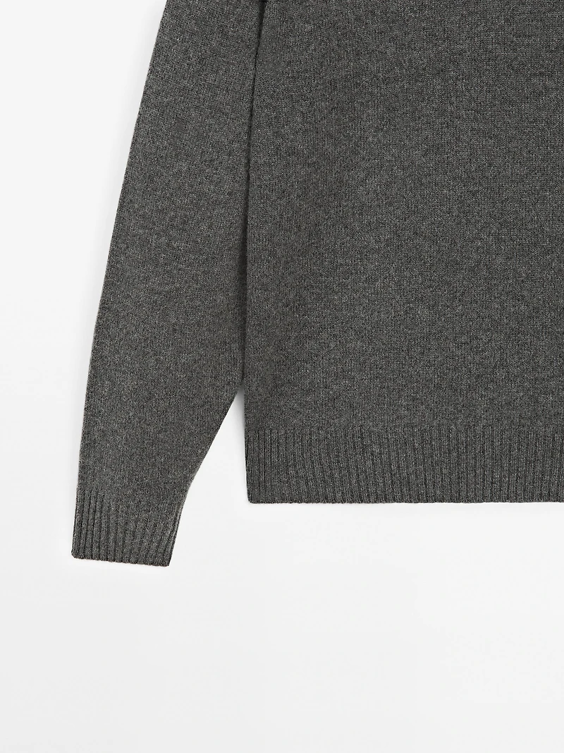 100% cashmere knit sweater