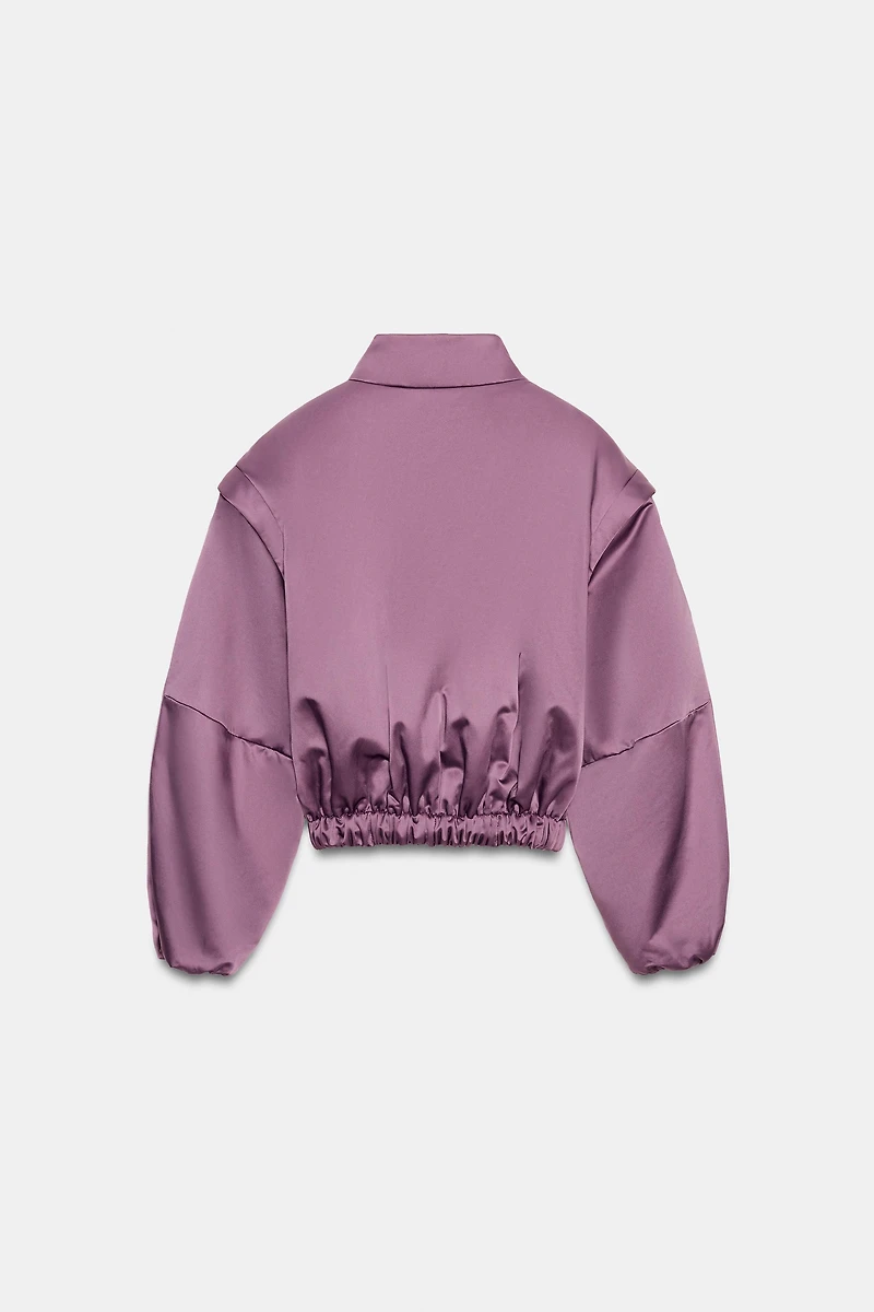 PUFFER JACKET WITH MARKED SHOULDERS