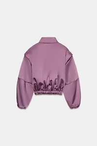 PUFFER JACKET WITH MARKED SHOULDERS