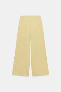PANTALON DROIT TEXTURÉ