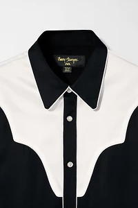 CHEMISE WESTERN À CONTRASTE BOBBY GILLESPIE X ZARA