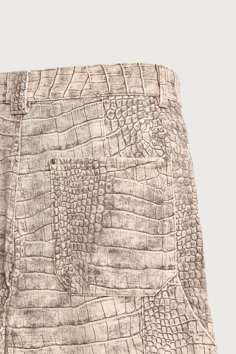ANIMAL PRINT RELAXED FIT PANTS