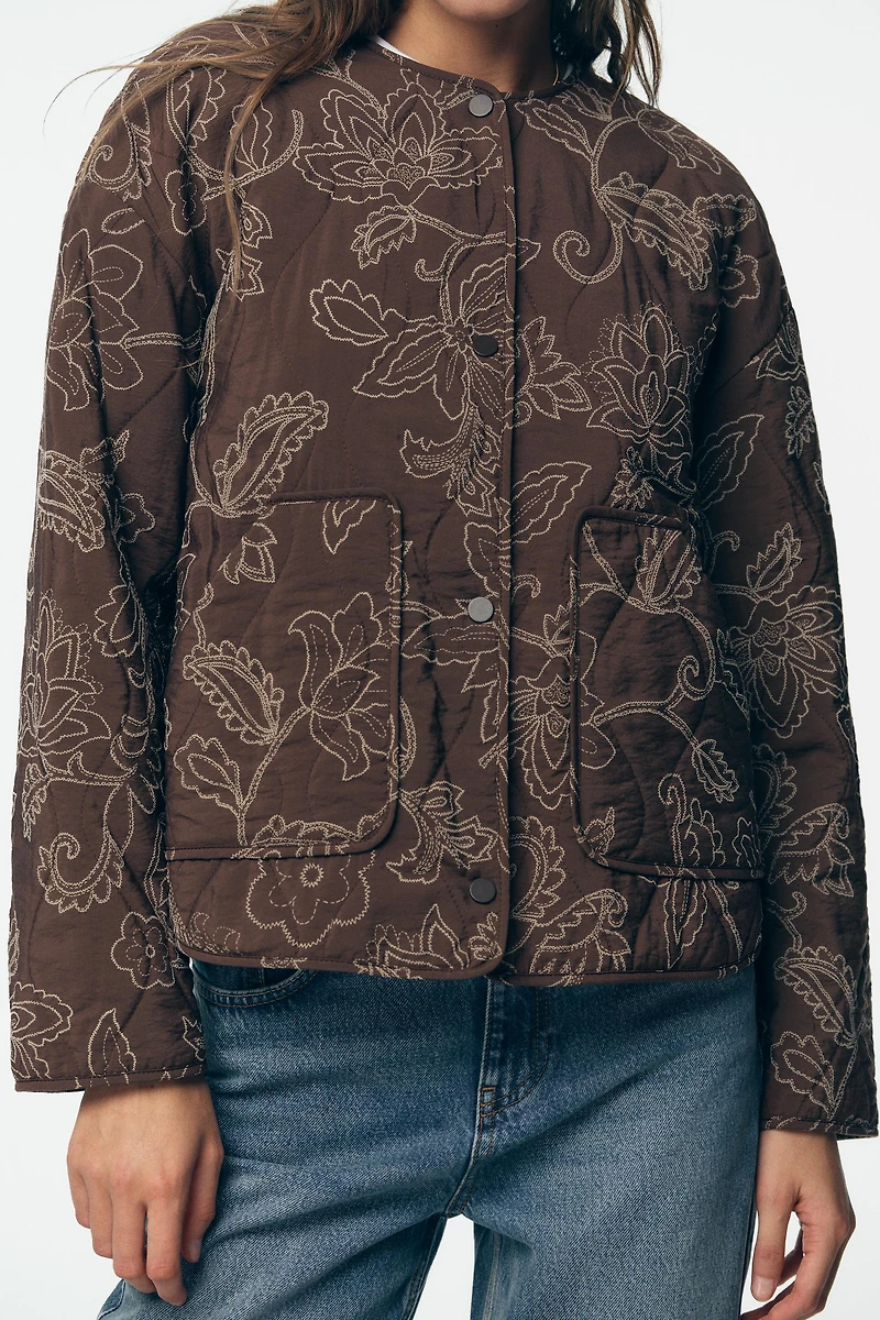 VESTE REMBOURRÉE BRODERIES GOMMÉES
