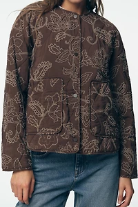 VESTE REMBOURRÉE BRODERIES GOMMÉES