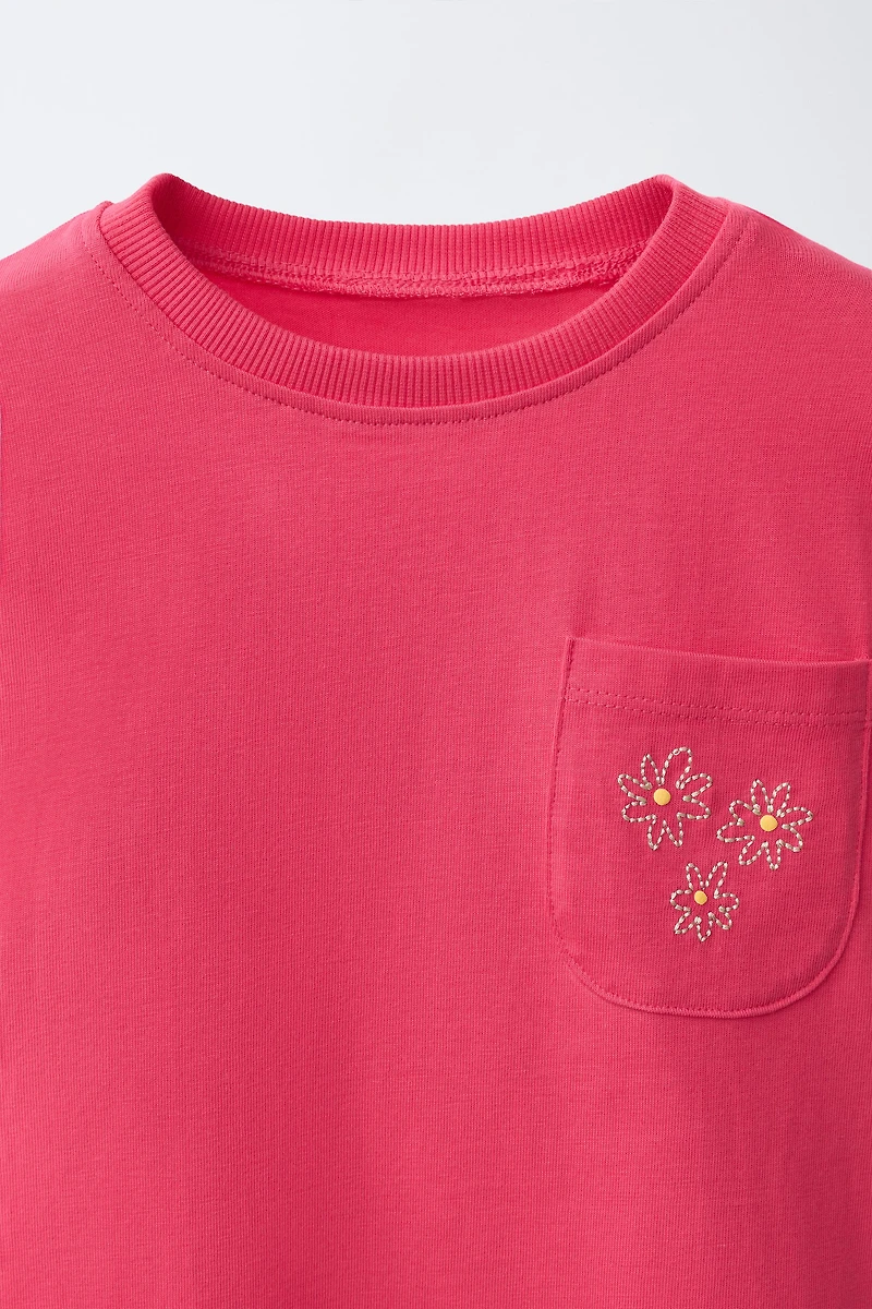 EMBROIDERED POCKET T-SHIRT