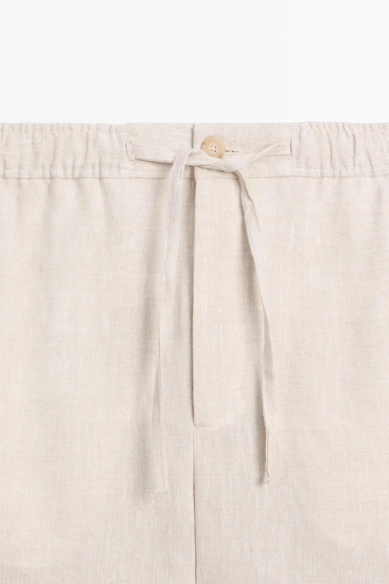 100% linen jogger fit pants