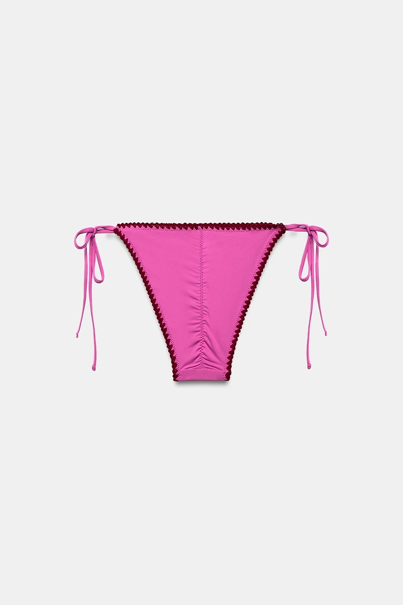 SEAMED BIKINI BOTTOMS
