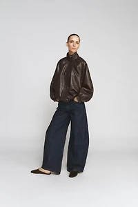 BLOUSON BOMBER EN MATIÈRE SYNTHÉTIQUE ZW COLLECTION