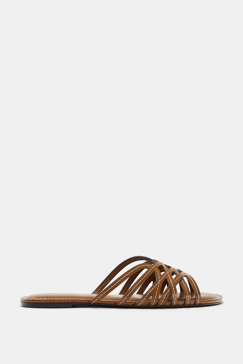 MULTI-STRAP FLAT SANDALS