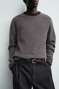 STRIPED WOOL BLEND JUMPER