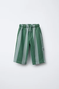 STRIPED PLUSH CULOTTES