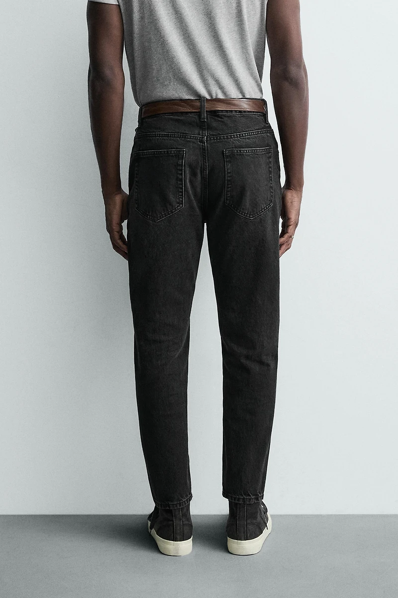 SLIM CROPPED FIT JEANS