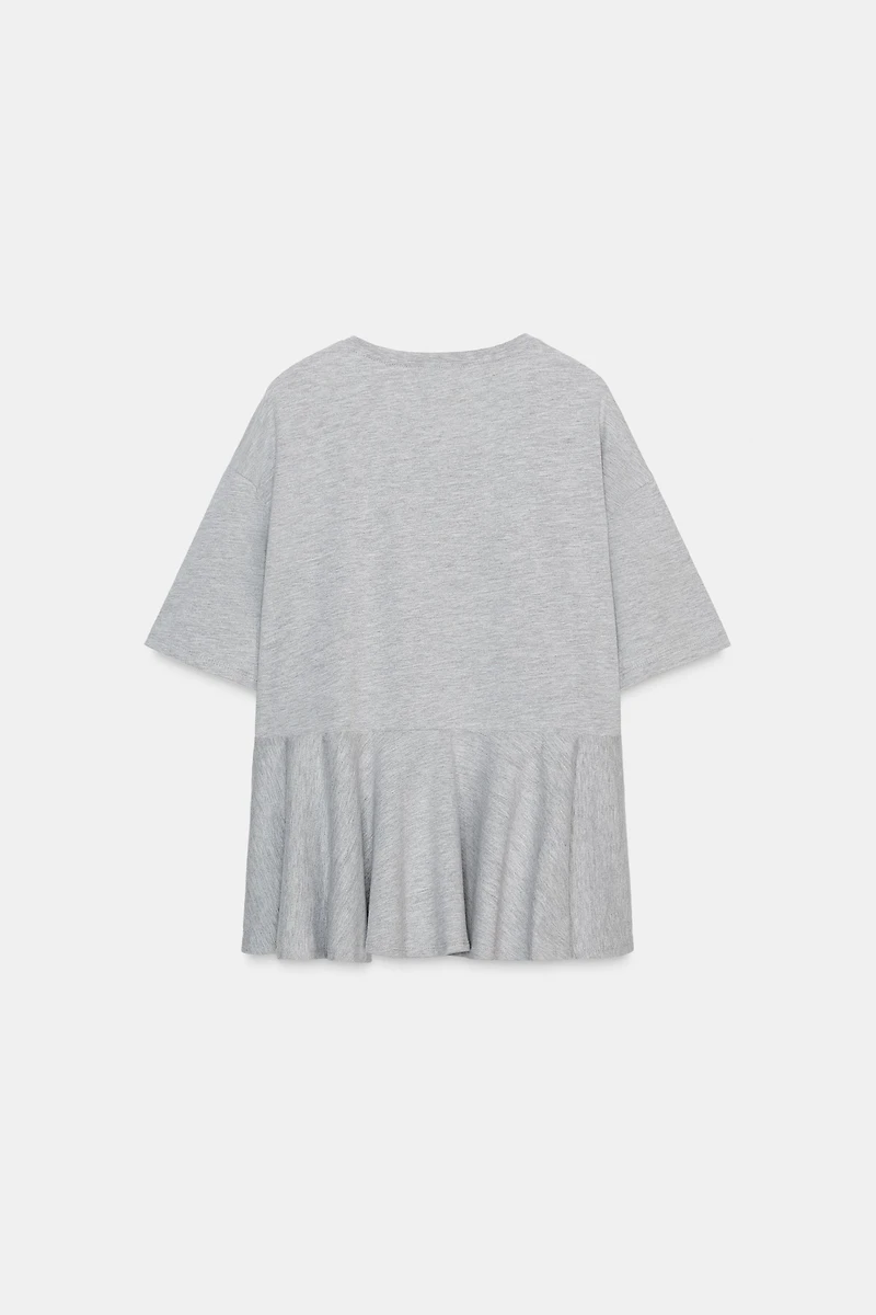 VARSITY RUFFLE T-SHIRT