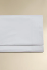 PLEATED SATEEN COTTON FLAT SHEET (1000 THREAD COUNT)