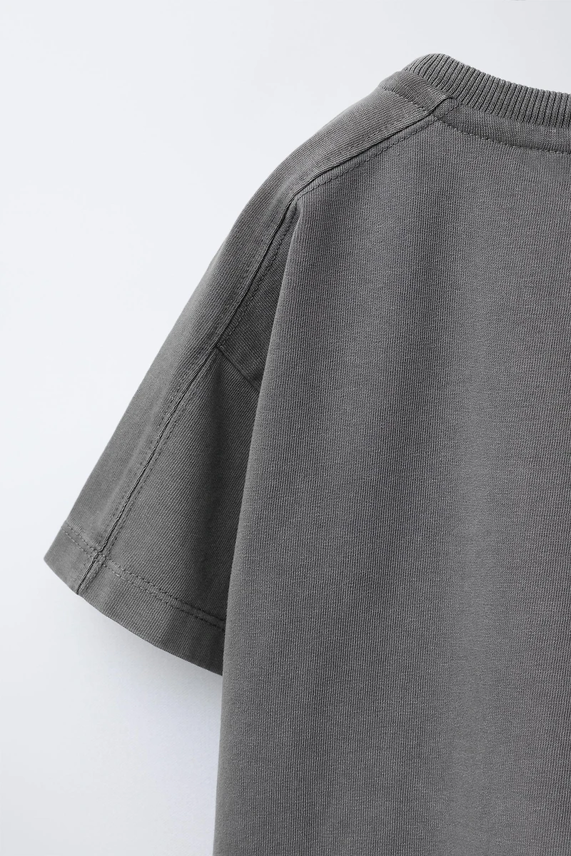 GARMENT DYE CUT-OUT T-SHIRT