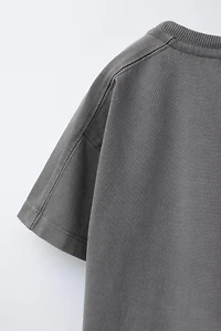 GARMENT DYE CUT-OUT T-SHIRT