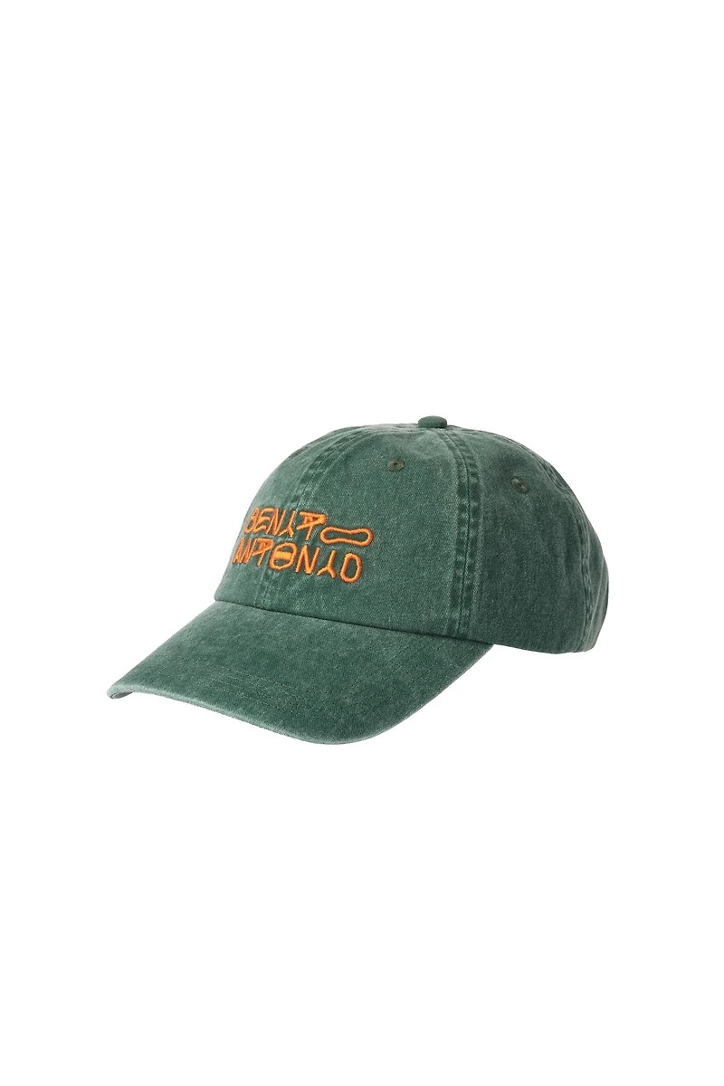 WASHED LOGO EMBROIDERY CAP