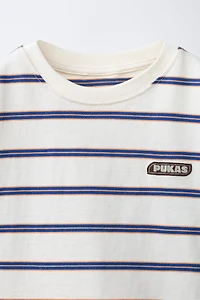 PUKAS SURF LOGO STRIPED T-SHIRT