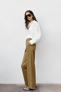 PANTALON BOOTCUT À NERVURE