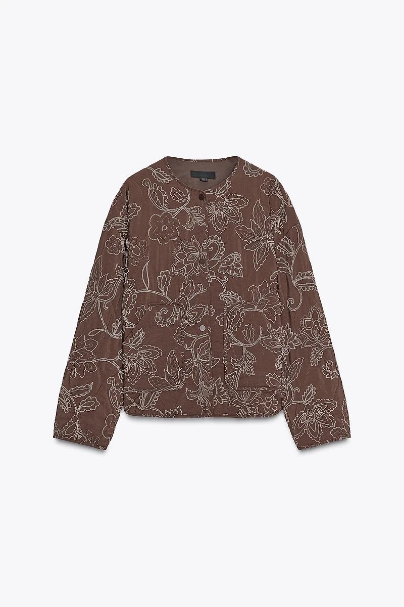 VESTE REMBOURRÉE BRODERIES GOMMÉES
