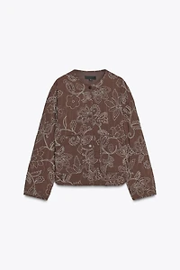 VESTE REMBOURRÉE BRODERIES GOMMÉES