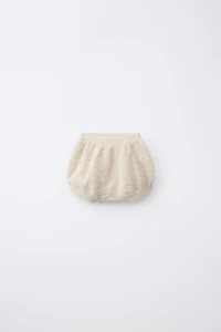 TEXTURED KNIT BLOOMERS
