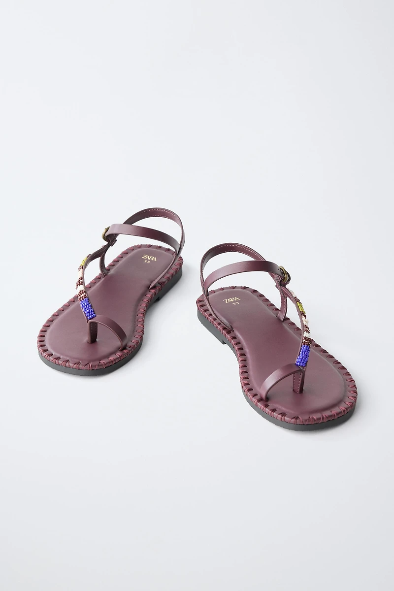 SANDALES À PERLES