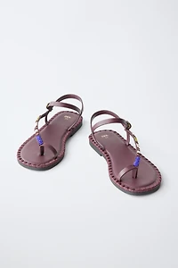 SANDALES À PERLES